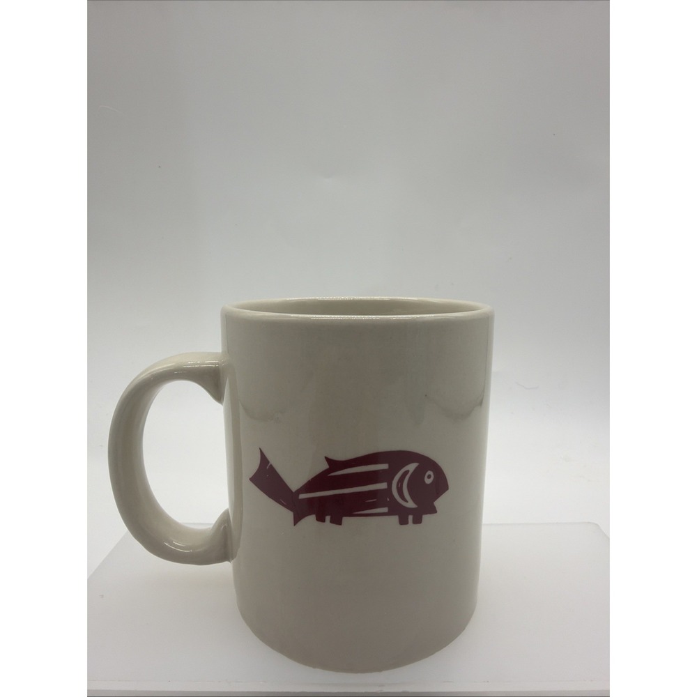 Mimbreno Santa Fe Dining Car Coffee Restaurant Ware Mug Pipestone Mimbres Fish